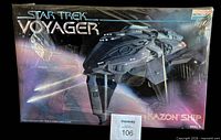 Front of sealed Kazon Ship model kit box