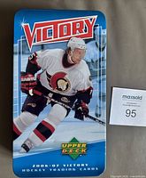 Lid of 2006-07 Upper Deck Victory Hockey tin