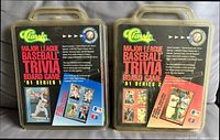 Front view of both factory-sealed Series 1 and Series 2 board games