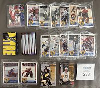 Layout of all sealed cards and folded posters