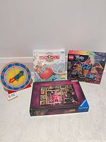 Group shot showing all four boxed items and wooden clock