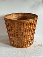 Full view of wicker basket front