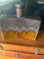 Front view showing full shape and glaze pattern