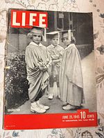 Front cover showing Life masthead, graduation photo, date and price