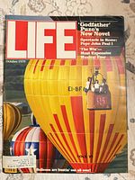 Front cover showing Life logo, balloon imagery, cover headlines
