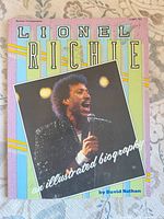 Front cover showing title, subtitle, author, and Lionel Richie photo