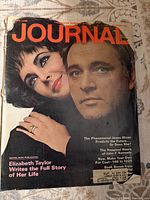 Front cover showing magazine title, date, and Elizabeth Taylor portrait