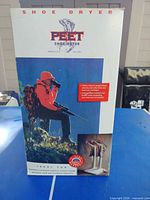 Front of Peet Shoe Dryer retail box