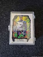 Front of protective case showing Punisher card #1