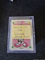 Stack of Minnie 'n Me cards in plastic case with note identifying set