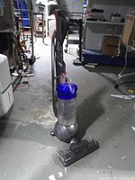 Full view of Dyson Ball upright vacuum cleaner standing on floor