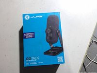 Front of sealed JLab Go Talk microphone box
