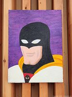 Front view of acrylic Space Ghost painting on canvas