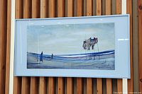 Frontal view of framed painting showing entire artwork