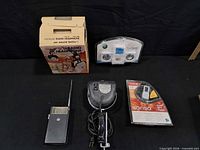 Group shot of all five audio/electronic items laid out