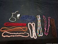 All items laid out on black cloth