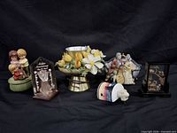 Group shot showing all six decorative items