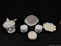 Group shot showing all porcelain pieces