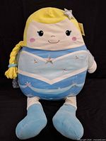 Front view of Elsa pillow buddy showing overall design and features
