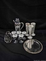Group view showing all serveware items