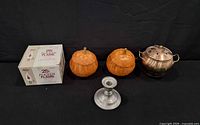 Group shot of all five items on black background