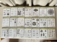 All 20 Stampin’ Up! stamp sets laid out in two rows