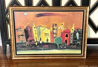 Full view of framed photolithograph