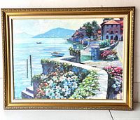 Framed giclee print front view showing entire artwork and frame