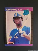 Front of 1989 Donruss Ken Griffey Jr. Rated Rookie card