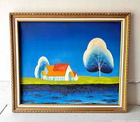 Framed painting full view