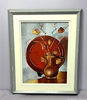 Framed still life painting overall view