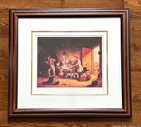 Framed print full view showing mat and frame