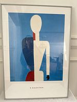 Full view of framed K. Malevitsch print in metal frame