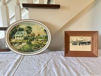 Both tray and framed print displayed together