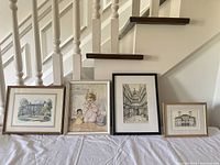 Group shot of four framed prints