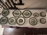 Full 14-piece set arranged on table