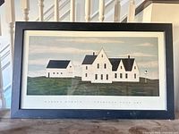 Full view of framed Warren Kimble print