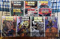 All 11 comics displayed on rack