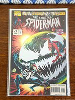 Front view of bagged comic showing full cover artwork and issue details