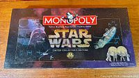 Top view of Monopoly Star Wars Limited Collector's Edition box