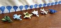 Group shot of six Micromasters jets lined in a row