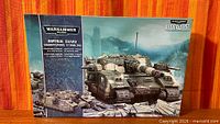 Front of box showing Imperial Guard super-heavy tank artwork and product name