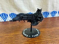 Imperial Cruiser on stand, side profile