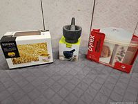 All three boxed kitchen items side by side