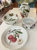 Full set showing all four Portmeirion pieces