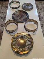 All six silverplated Rideau Plate pieces together