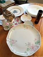 Group view showing majority of porcelain items