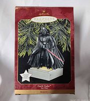Front of Hallmark Keepsake Magic series box showing Darth Vader ornament image