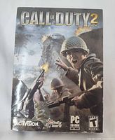 Front view of Call of Duty 2 boxed PC game
