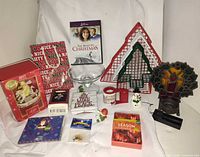 Overall view showing all Christmas items arranged together